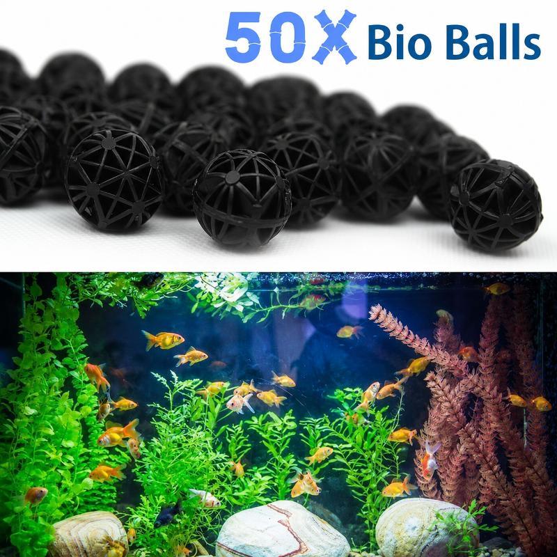 Aquarium For Planted Tank - 50개 16mm 수족관 바이오 필터 볼
