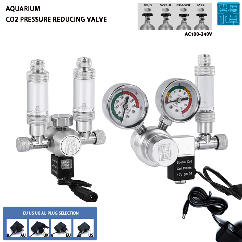 Planted Aquarium Co2 System - 수족관 CO2 조절기 솔레노이드 밸브 버블