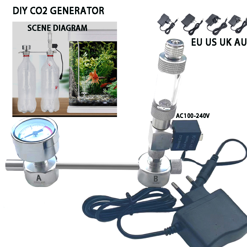 Planted Aquarium Supplies - 수족관 DIY CO2 발생기 시스템 키트