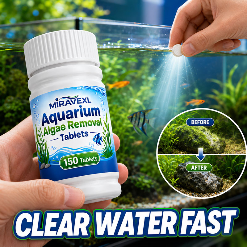 Planted Aquarium Supplies - 미라베엑스엘 150 수족관 조류 제거 정제,