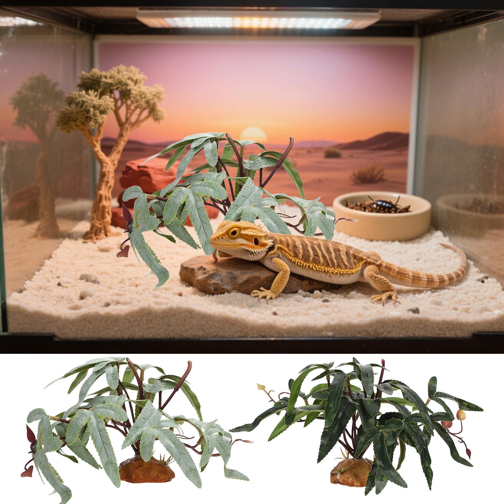 가짜 파충류 식물 뱀 탱크 장식품, 실제같은 수족관 장 - Aquarium For Planted Tank 리뷰 및 가격