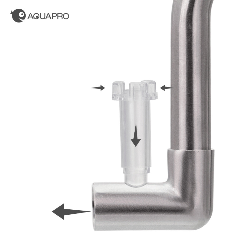 AQUAPRO 미니 스테인레스 스틸 유입 유출 스키머  - Aquarium Planted Filter 리뷰 및 가격