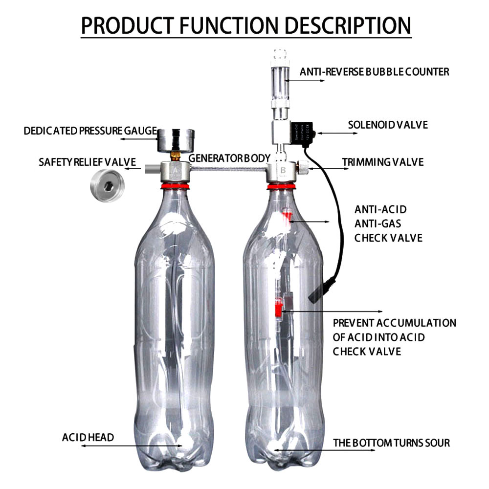 수족관 DIY CO2 발생기 시스템 키트 CO2 발생기 - Planted Aquarium Supplies 리뷰 및 가격