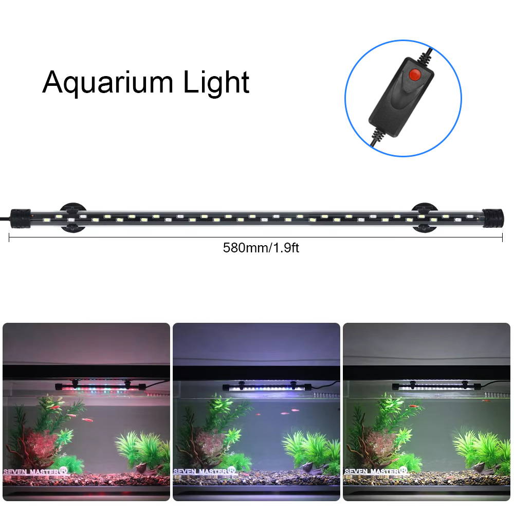 58CM 수족관 빛 LED 식물 성장 램프 방수 물고기 - Aquarium Plant Display 리뷰 및 가격