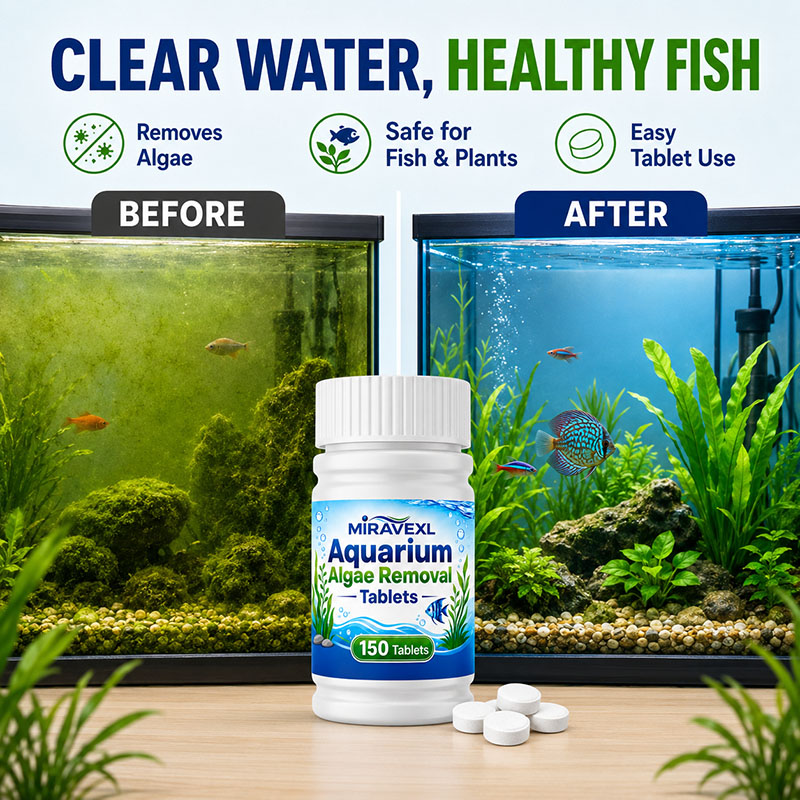 미라베엑스엘 150 수족관 조류 제거 정제, 안전한 조 - Planted Aquarium Supplies 리뷰 및 가격