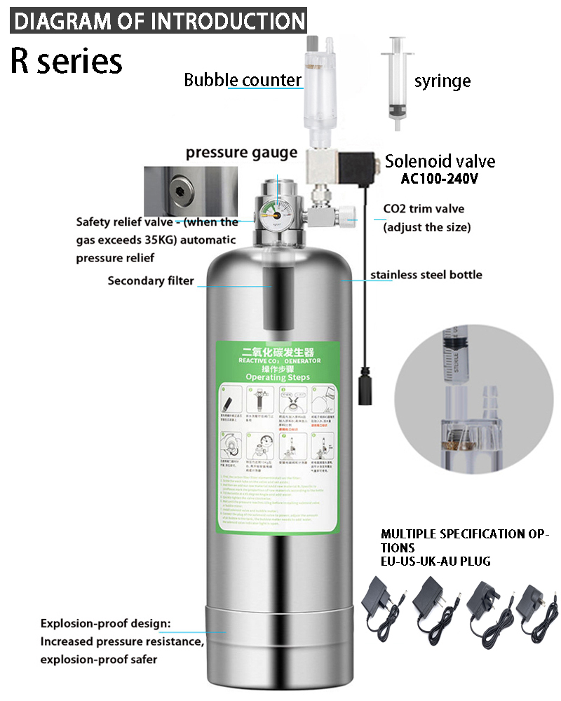 수족관 CO2 발생기 시스템 키트 스테인레스 스틸 CO - Planted Aquarium Co2 System 리뷰 및 가격